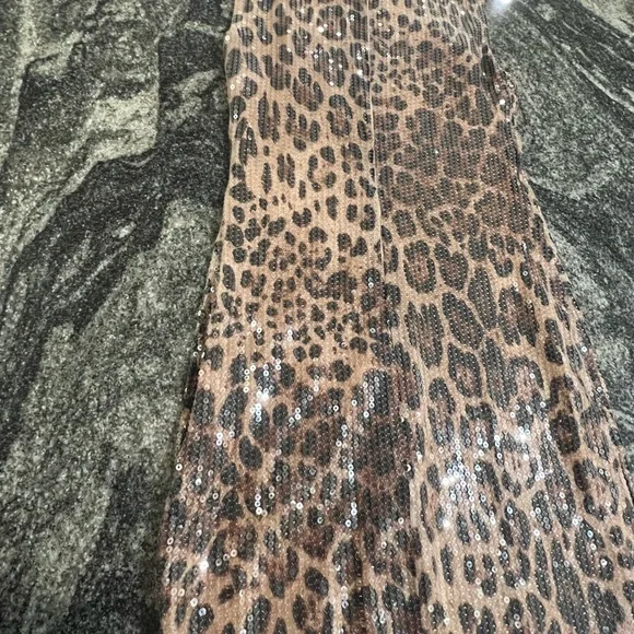 Meshki Sequin Animal Print Dress - Picture 4 of 7